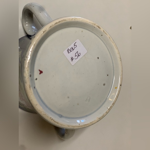 19th Century Antique Gaudy Welsh Chinoiserie Pattern Double Handled Luster Mug - Picture 11 of 16